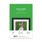 Premium Lustre Inkjet Photo Paper (4"X6") 20 sheets - Resin Coated