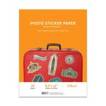 Sticker Glossy Paper - 8.5" x 11" - 20 sheets - 135g